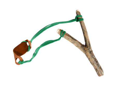 slingshot on whiteの写真素材