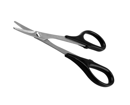 scissor isolated on white backgroundの写真素材