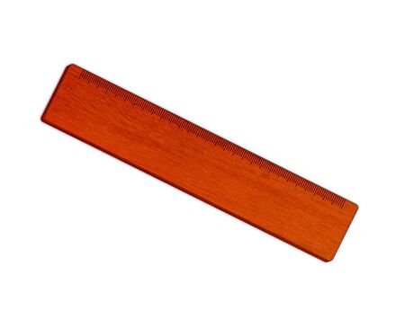 wood ruler isolatedの写真素材