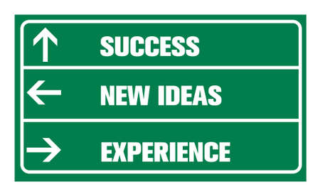 Success ,new ideas, experience or road signの写真素材