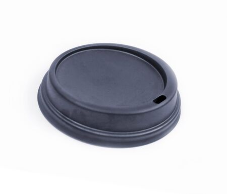 coffee lid isolate inside place with textの写真素材