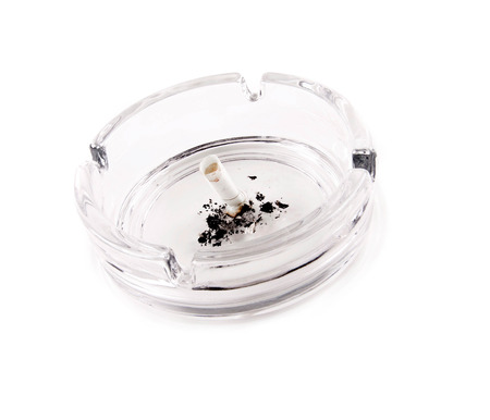 Ashtray Isolated on Whiteの写真素材