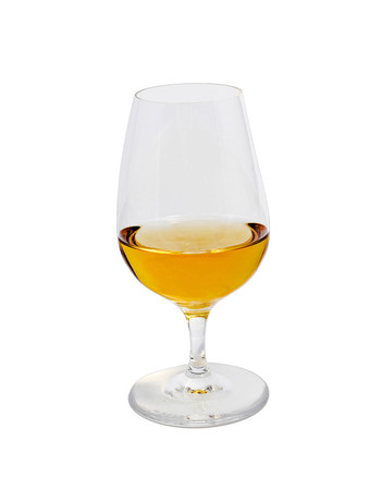 glass of scotch top viewの写真素材