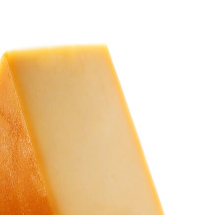 Chees isolated on whiteの写真素材