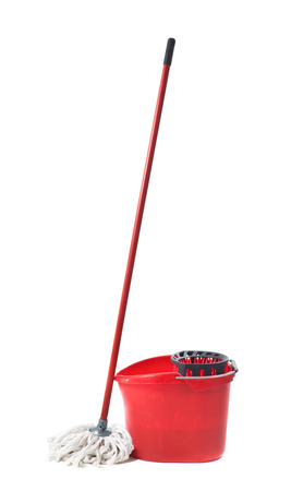 Cleaning mop isolatedの写真素材