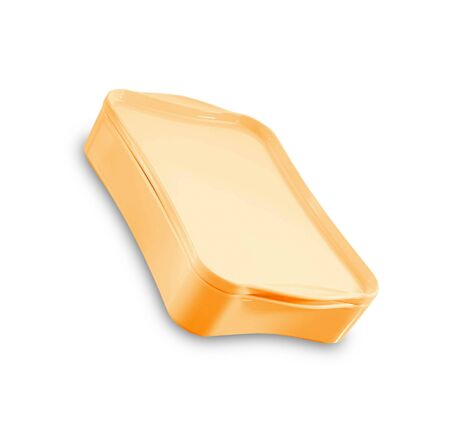 box for food isolated on whiteの写真素材
