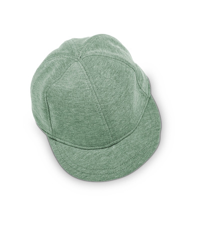 green baseball capの写真素材