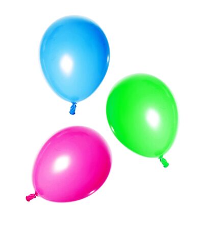 balloons isolated on whiteの写真素材