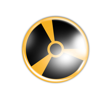 Radiation sign in circleの写真素材
