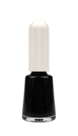 one bottle of nail polish isolated on white backgroundの写真素材