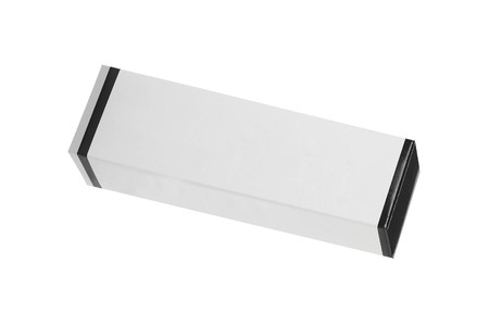 Blank White Box Isolatedの写真素材