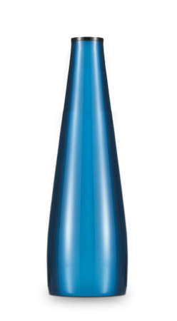 blue bottle isolatedの写真素材