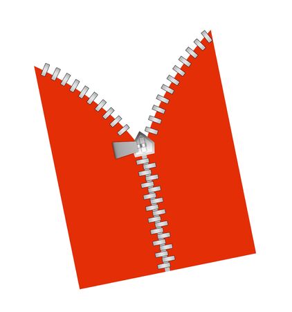 Zipper revealingの写真素材