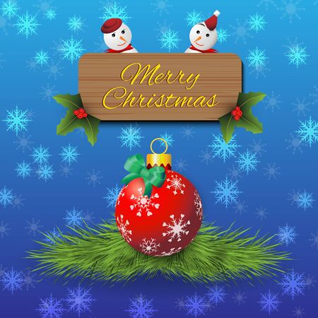Christmas Greeting card background vector.のイラスト素材