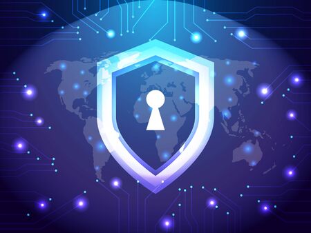 Cyber Security Guard Networkのイラスト素材