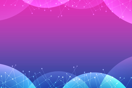 Blue and pink abstract vector backgroundの写真素材