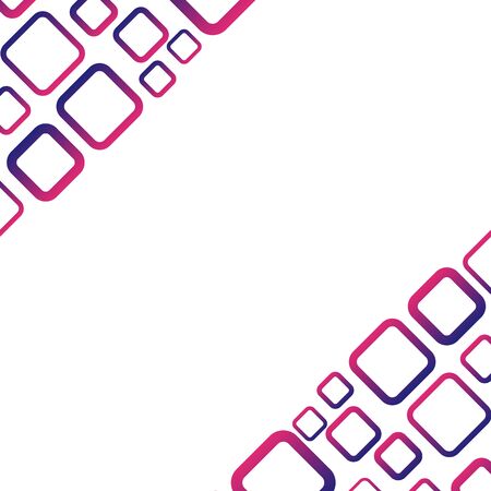 White background with blue and red rectangle vectorの写真素材