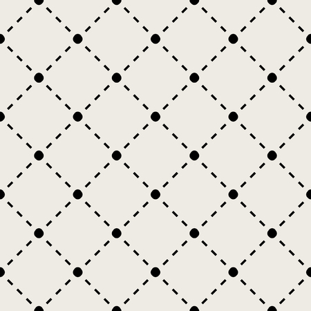 Seamless pattern background. Modern abstract and Classical antique concept. Geometric creative design stylish theme. Illustration vector. Black and white color. Line connection technology and socialのイラスト素材