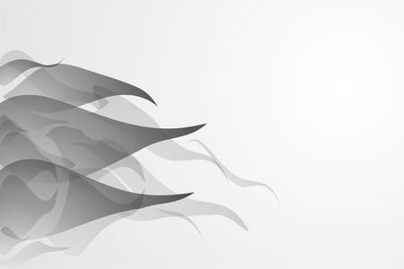 White abstract background vector gray abstract. Modern design background for report and project presentation template vector illustration graphic. Fire and wave shape product advertising present.のイラスト素材