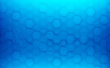 Blue honeycomb abstract background. Wallpaper and texture concept. Minimalism themeの写真素材
