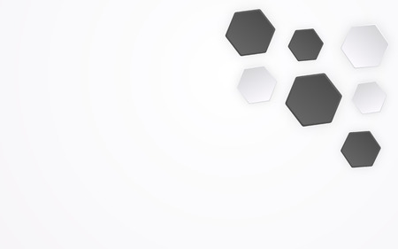 Abstract polygon like 3D football pattern background. Geometric shape and creative graphic design concept. Hexagon background template for presentation theme with copy space vector illustrationのイラスト素材