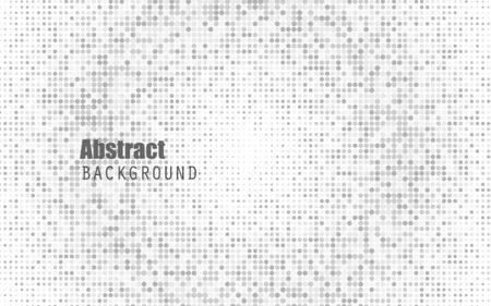 Abstract white color halftone background. Black and dark grey. Modern design background for report and project presentation template. Vector illustration graphic.のイラスト素材