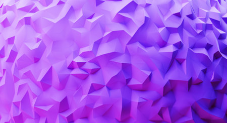 Abstract triangle purple pink and blue rough paper texture background. 3D illustration renderingの写真素材