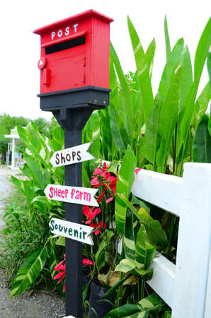 red postboxの写真素材
