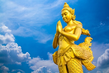 kinaree, a mythology figure, is angle of thailandの写真素材