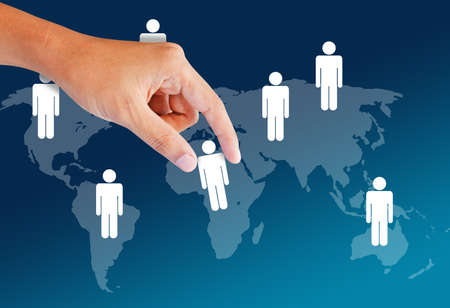 social network structure の写真素材