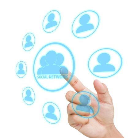 social network structureの写真素材