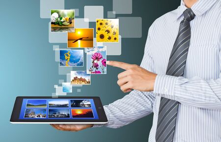 touch pad conceptの写真素材