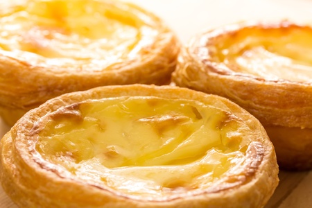 Hong Kong egg tartの写真素材