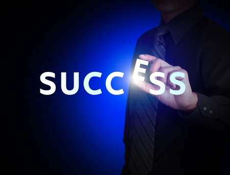Business hand and word Successの写真素材