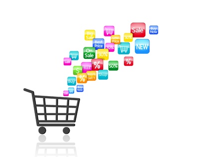 Internet and Online Shopping Conceptの写真素材