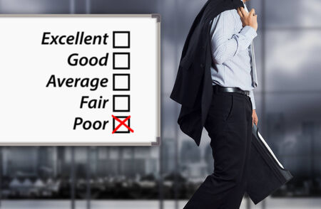 Business failure. Concept of failure with businessman.の写真素材