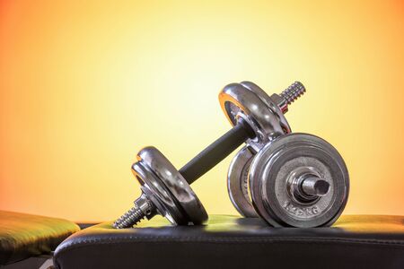 Dumbbell, weight trainingの写真素材