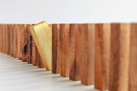 outstanding wooden block, different conceptの写真素材