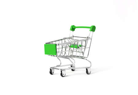 online shopping concept with shopping cart symbolの写真素材