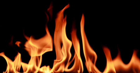 closeup Fire flame abstract backgroundの写真素材
