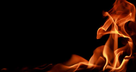 closeup Fire flame abstract background