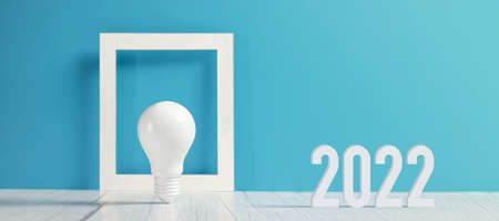 light bulb, new idea innovation conceptの写真素材