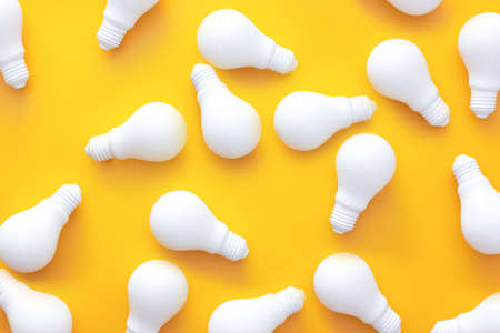 light bulb, new idea innovation conceptの写真素材