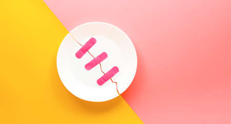 fix the broken ceramic dish with adhesive bandageの写真素材