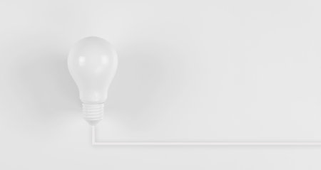 light bulb, new idea innovation conceptの写真素材