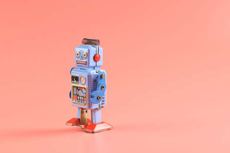 vintage classic robot, intelligence aiの写真素材