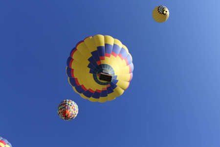 Rising Hot Air Balloonの写真素材