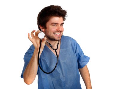 doctor is going to listen to your heart beatの写真素材