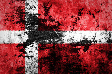 Grunge Flag of Denmark の写真素材