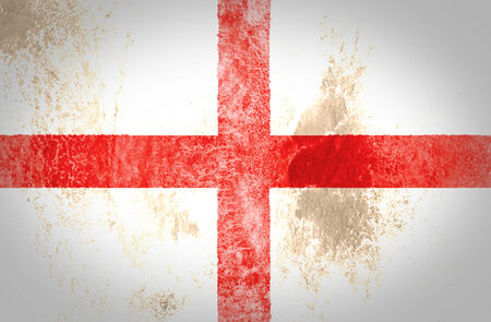 England flag on grunge paper の写真素材